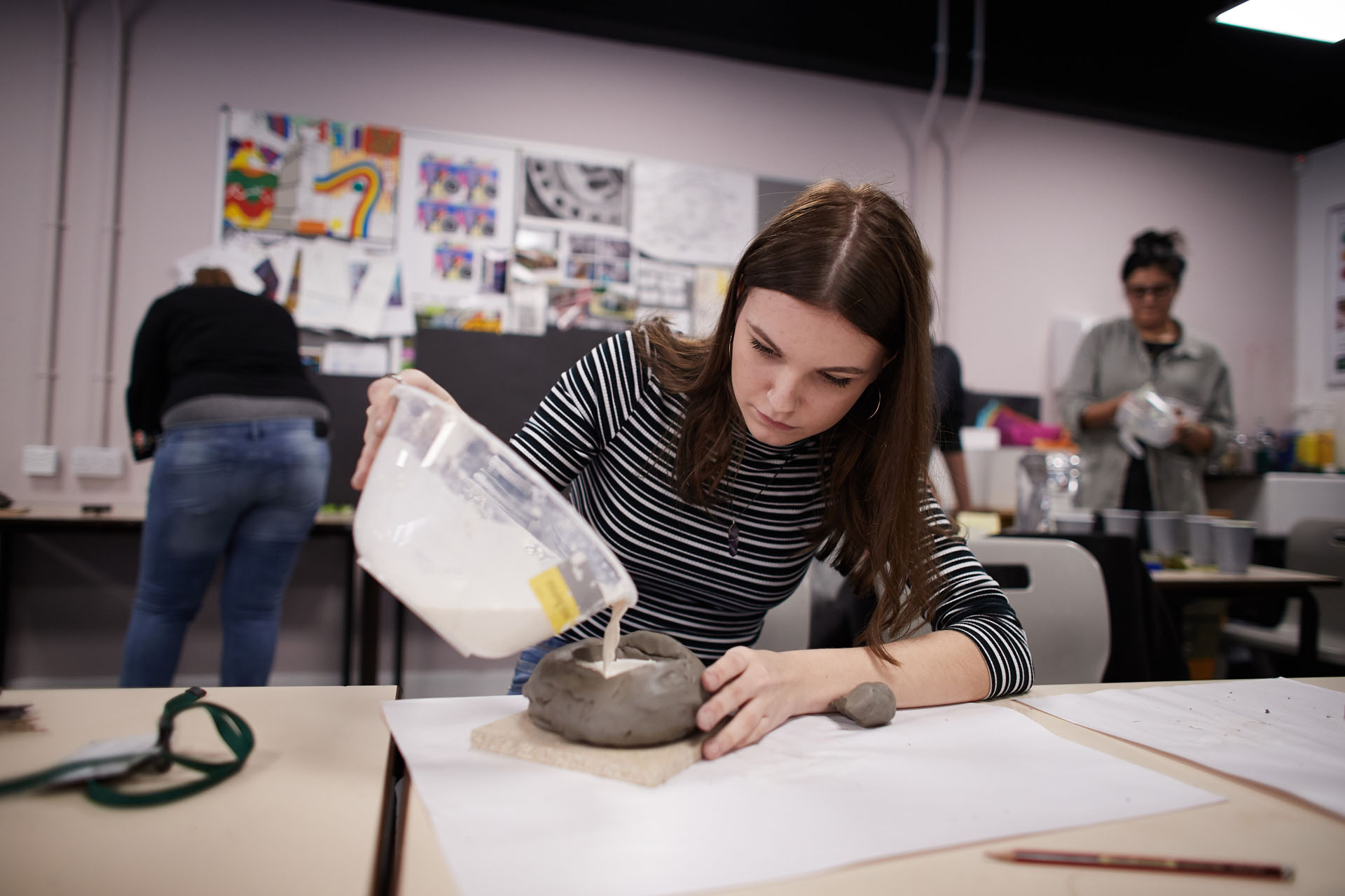 Yorkshire Sculpture International working with students from Wakefield College